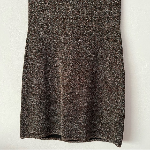 NWT Sandro Paris Glitter Sparkle Short Sleeve Dress Small - Picture 11 of 17